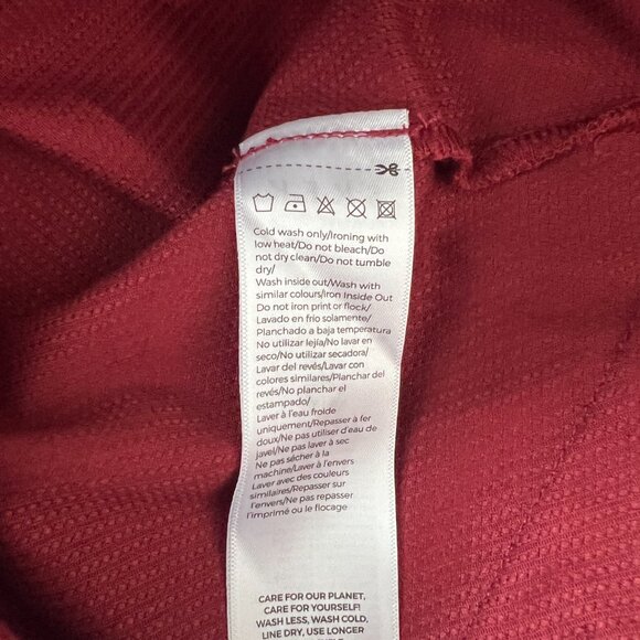 NWT SKFK Niobe Burgundy/Wine Pleated Textured Organic Cotton Cropped Pants - Picture 7 of 10